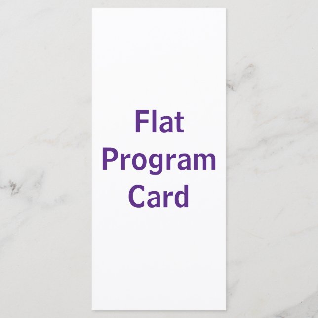 Skapa Ditt Eget 4" x 9" Platt Program  (Framsida)
