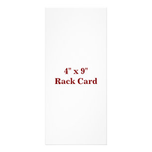 Skapa ditt eget 4" x 9" Rackcard-kort Reklamkort