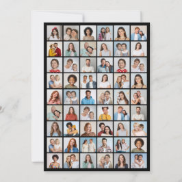 Skapa ditt eget 54-foto collage-kort anteckningskort
