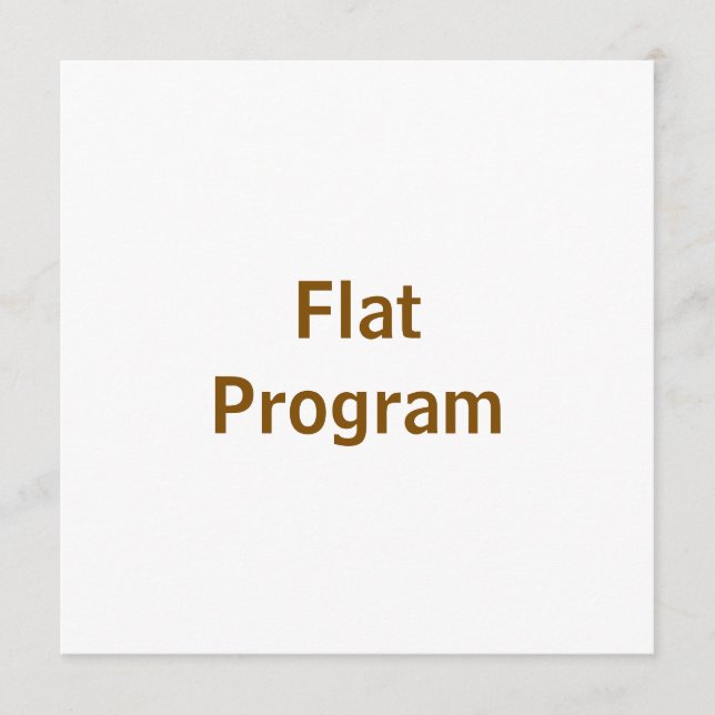 Skapa Ditt Eget 5,25" x 5,25" Platt Program  (Framsida)