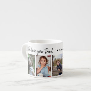 Skapa ditt eget 5-foto Vi Kärlek du Pappa Espressomugg