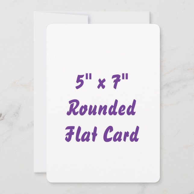 Skapa ditt eget 5" x 7" rundt platt kort (Baksida)