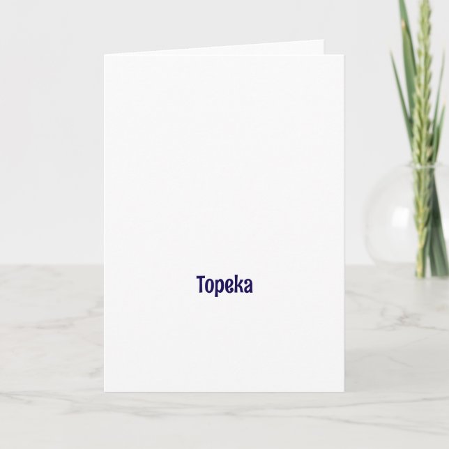 Skapa ditt eget 5" x 7" vikta gratulationskort kort (Framsida)