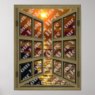 Skapa ditt eget 6-fönsteröppna fönster Poster