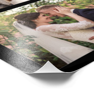Skapa ditt eget 6-fotokollage svart fototryck