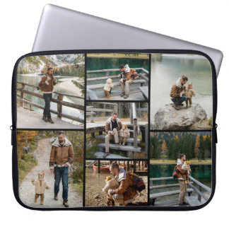 Skapa ditt eget 7-fotokollage Electronics Bag Laptop Fodral