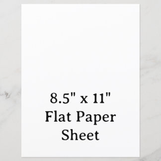 Skapa ditt eget 8,5" x 11" halvblankt pappersark