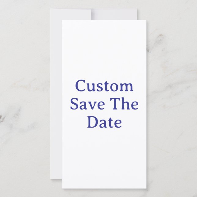Skapa ditt eget 8" x 4" Save The Date platta kort (Framsida)