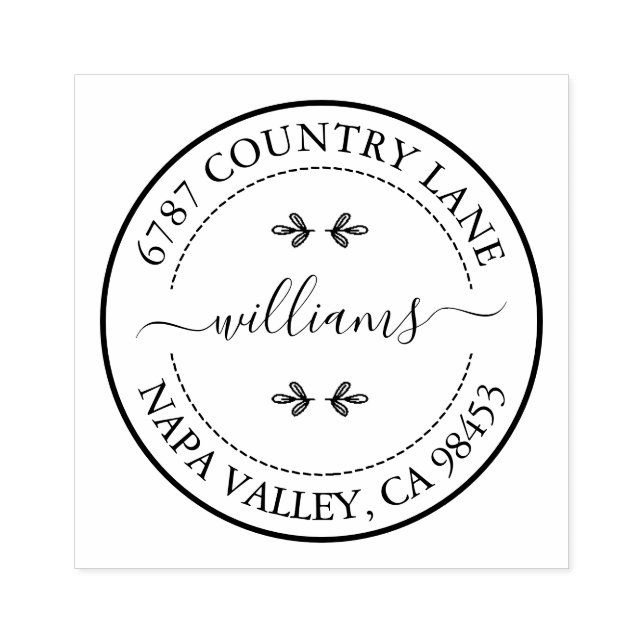 Skapa ditt eget Adress Rubber Frimärke Stämpel (Tryck)