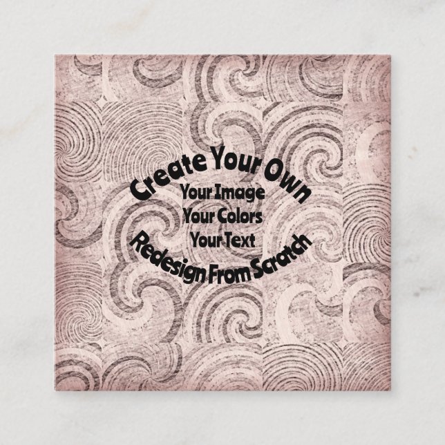 Skapa ditt eget Anpassad design Fyrkantigt Visitkort (Framsida)