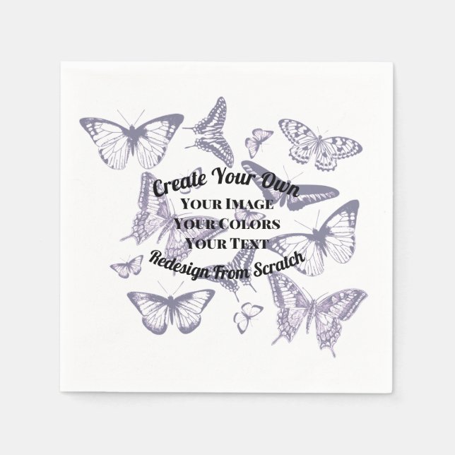 Skapa ditt eget Anpassad design Pappersservett (Framsidan)