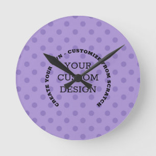 Skapa ditt eget Anpassad design Rund Klocka