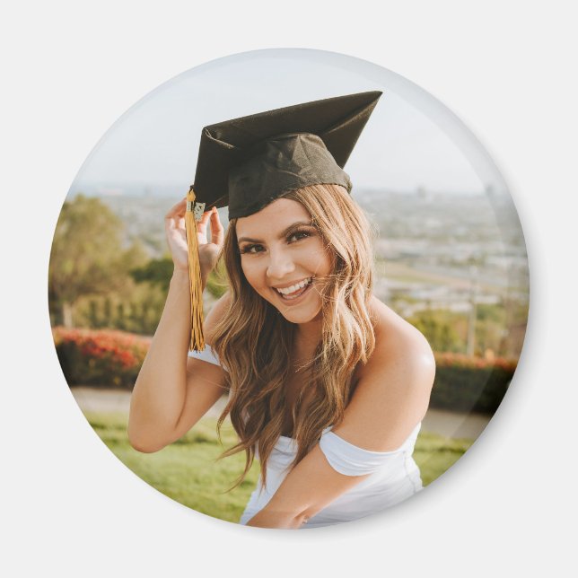 Skapa Ditt Eget Anpassade Examenfoto Magnet (Framsidan)