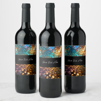 Skapa Ditt Eget Anpassade Färgade Glas Vinflaska Etikett
