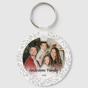Skapa Ditt Eget Anpassade Foto Familjenamn År Nyckelring