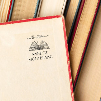 Skapa ditt eget anpassade namn ex Libris Bok Stämpel