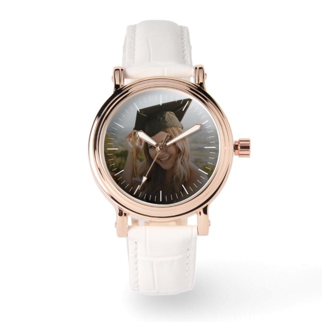 Skapa Ditt Eget Anpassat Examenfoto Armbandsur (Framsida)