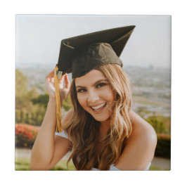 Skapa Ditt Eget Anpassat Examenfoto Kakelplatta
