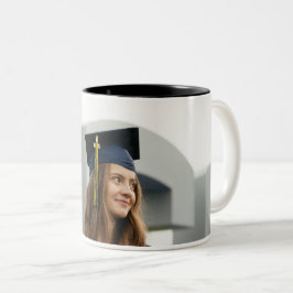 Skapa Ditt Eget Anpassat Examenfoto Två-Tonad Mugg