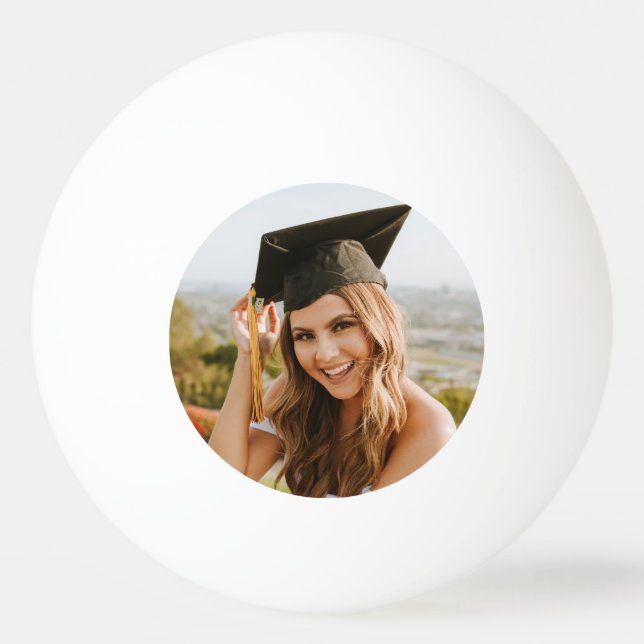 Skapa Ditt Eget Anpassat Examensfoto Pingisboll (Framsidan)