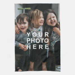 Skapa Ditt Eget Anpassat Foto Kökshandduk