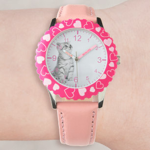 Skapa Ditt Eget Anpassat Husdjur Foto Armbandsur