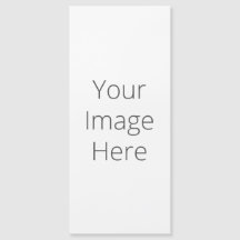 Skapa ditt eget Anpassningsbar 4" x 9" tunt magnet