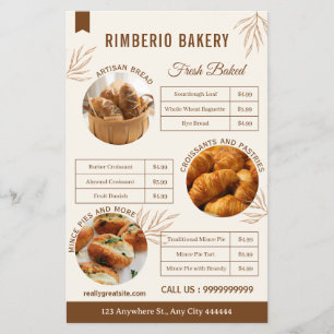 Skapa ditt eget Anpassningsbar Bakery Business Flygblad