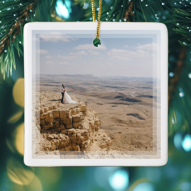 Skapa ditt eget Anpassningsbar, ditt eget Bröllop- Julgransprydnad Keramik (Skapare uppladdad)