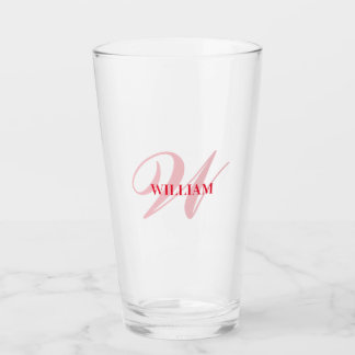 Skapa ditt eget Anpassningsbar Monogram och Namn r Glaskopp