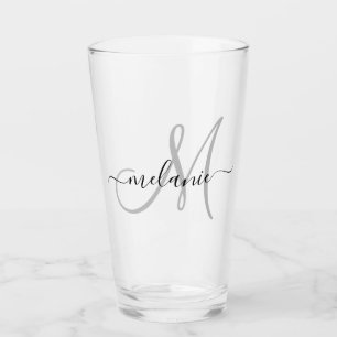 Skapa ditt eget Anpassningsbar-monogram och Namn-s Glaskopp