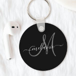 Skapa ditt eget Anpassningsbar-monogram och Namn-s Nyckelring<br><div class="desc">Skapa en egen nyckelkedja för personlig med anpassningsbarna handskriven namn och monogram. Om du vill redigera den här designmallen ändrar du fälten som visas ovan. Du kan enkelt lägga till mer text eller bilder, anpassa typsnitt och färg. Behandla dig själv eller gör perfekten till familj, vänner, föräldrar och mor- och...</div>