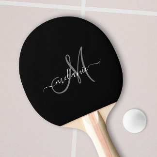 Skapa ditt eget Anpassningsbar-monogram och Namn-s Pingisracket