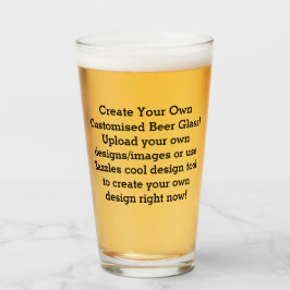 Skapa ditt eget Anpassningsbar ölglas Glaskopp