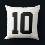 Skapa ditt eget Anpassningsbar Sports Jersey-numme Kudde<br><div class="desc">Skapa din egen Anpassningsbar Sports Jersey Number Dekorativ kudde. Välj nummer 10 eller något annat nummer.</div>
