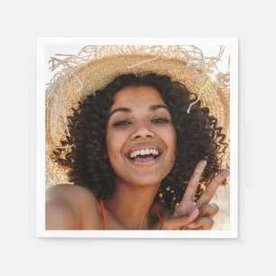 Skapa ditt eget Ansikte Roligt Selfie Photo Party Pappersservett