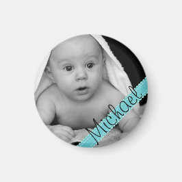 Skapa ditt eget Baby-fotot-Namn-magnet Magnet