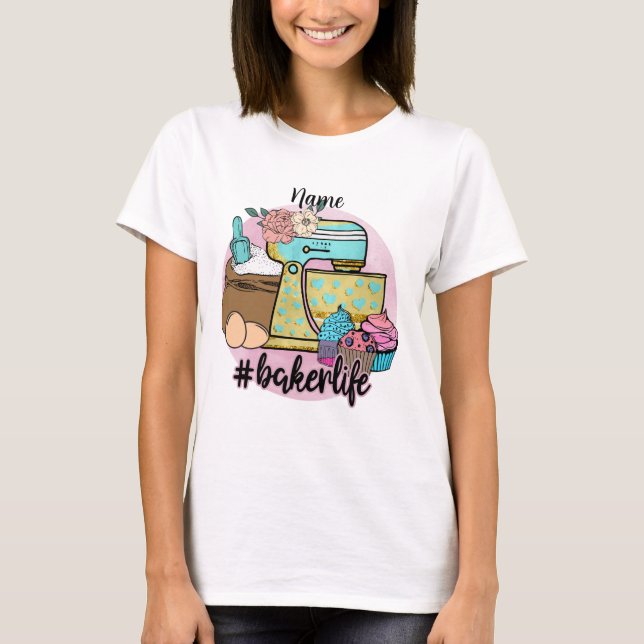 Skapa ditt eget bakerliv t shirt (Framsida)
