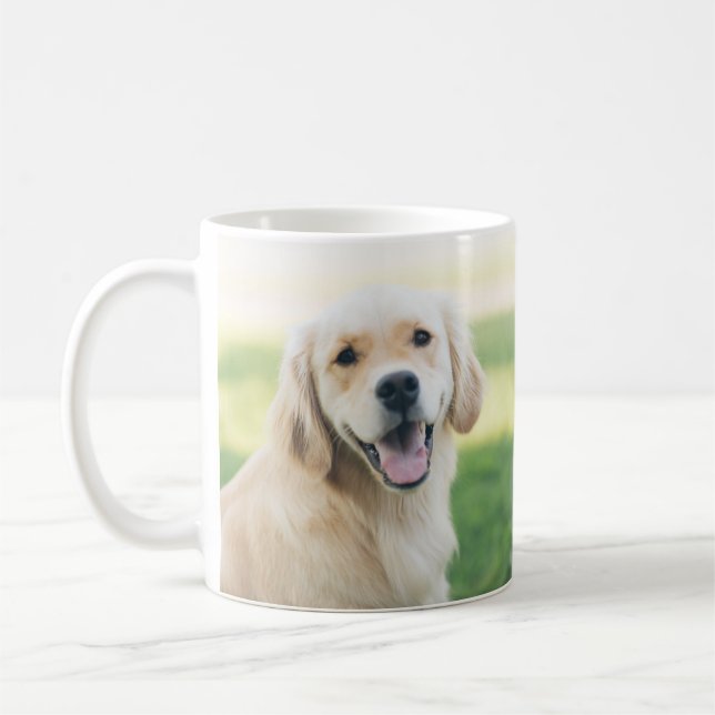Skapa ditt eget bästa Hund Pet Photo Kaffemugg (Vänster)
