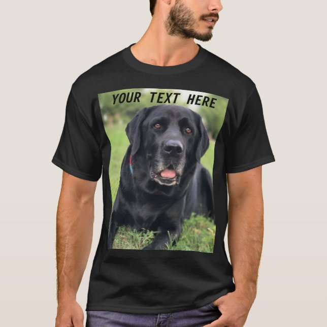 Skapa ditt eget bild Pet Photo Animal Hund T Shirt (Framsida)