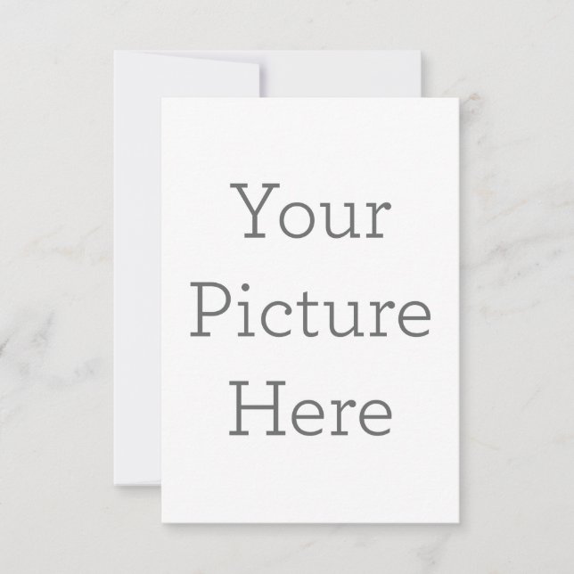 8.9 x 12.7 cm Platt Save The Date-kort (Framsida)