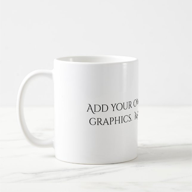 Skapa ditt eget bildfotomeddelande kaffemugg (Vänster)