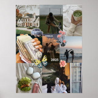 Skapa ditt eget bildkort 2025 Photo Collage Poster