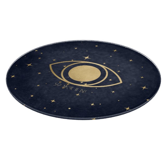 Skapa Ditt Eget Blå & Guld Celestiala Magiska Öga (Hörn)