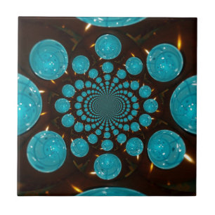 Skapa ditt eget blå Ljus Kaleidoskop Kakelplatta