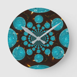 Skapa ditt eget blå Ljus Kaleidoskop Rund Klocka
