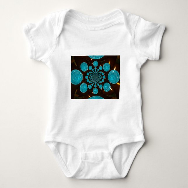 Skapa ditt eget blå Ljus Kaleidoskop Tee Shirt (Framsida)