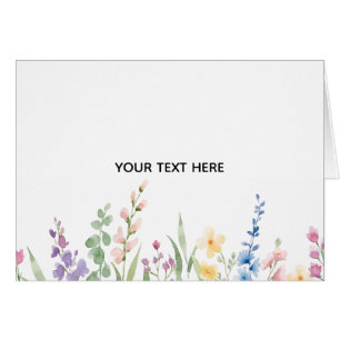 Skapa ditt eget blomkort hälsningskort