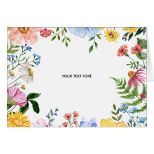 Skapa ditt eget blomkort hälsningskort