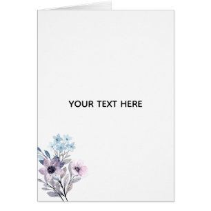 Skapa Ditt Eget Blommiga  Hälsningskort